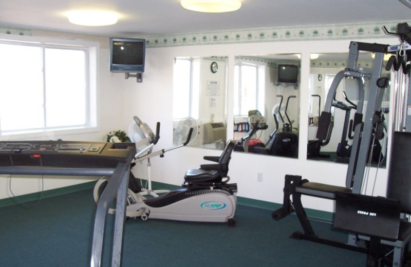 Fitness room at Highland Lake Resort.