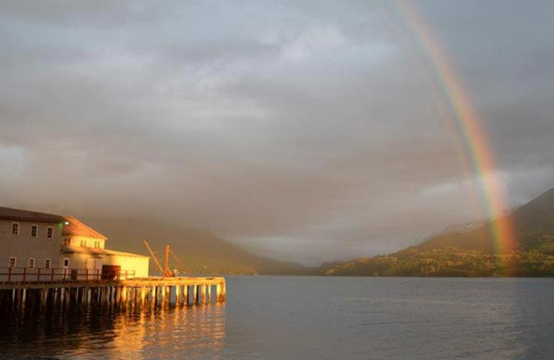 Exterior view of Zachar Bay Lodge.