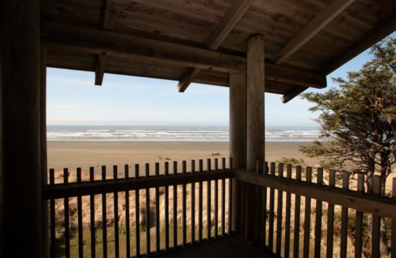 Beach view at Sandpiper Beach Resort.