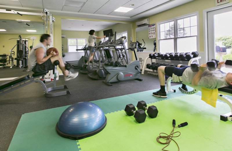 Fitness room at Winnetu Oceanside Resort.