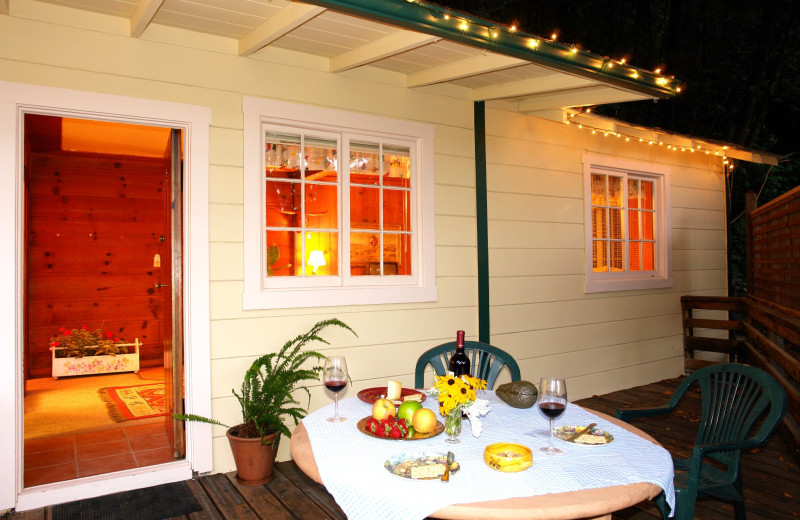 Cottage exterior at Fern Grove Cottages.
