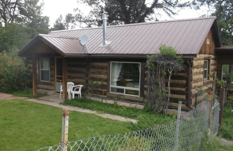 Cabin exterior at MLY Ranch.