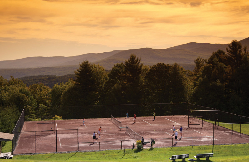 Tennis court at Trapp Family Lodge.