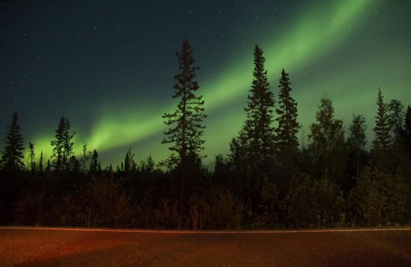 Northern lights at YMCA Camp Northern Lights.