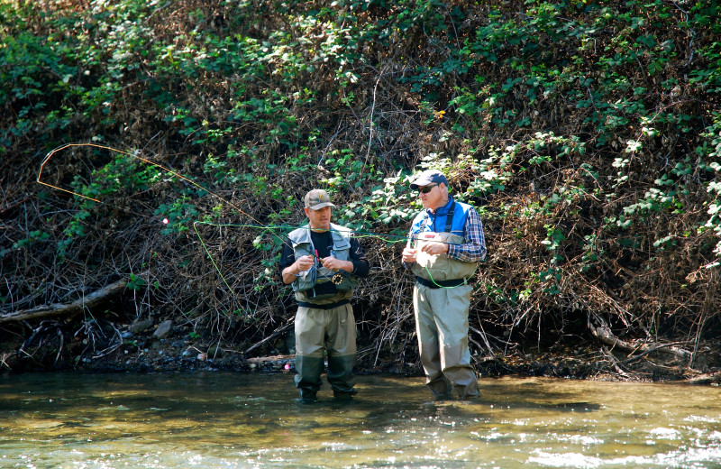 Fishing near The Inn on First.