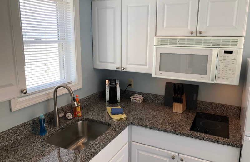 Guest kitchen at Ocean Walk Hotel.