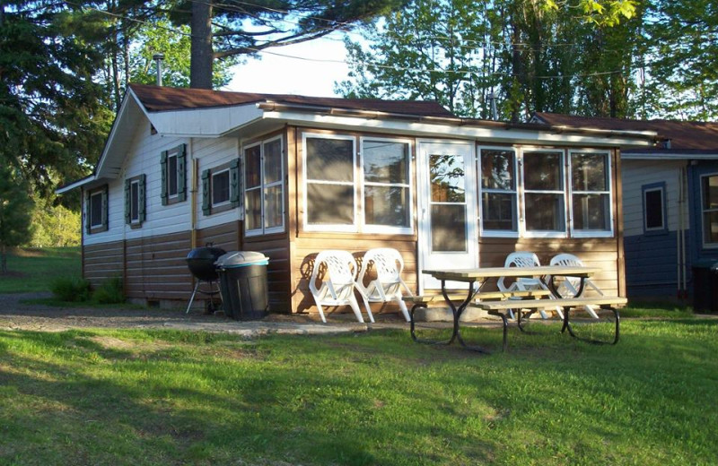 Cabin exterior at Edgewater Inn & Cottages.