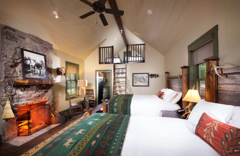 Guest room at Big Cedar Lodge.