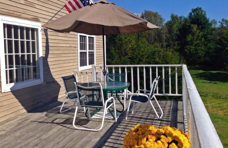 Deck view at The Inn at Willow Pond.