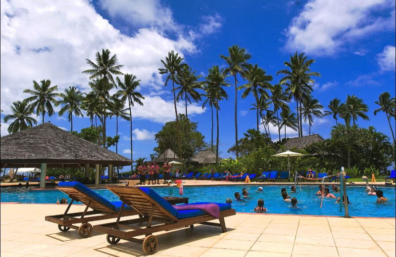 Outdoor pool at Naviti Resort.