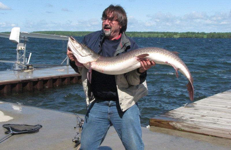 Fishing at Angel Rock Waterfront Cottages.