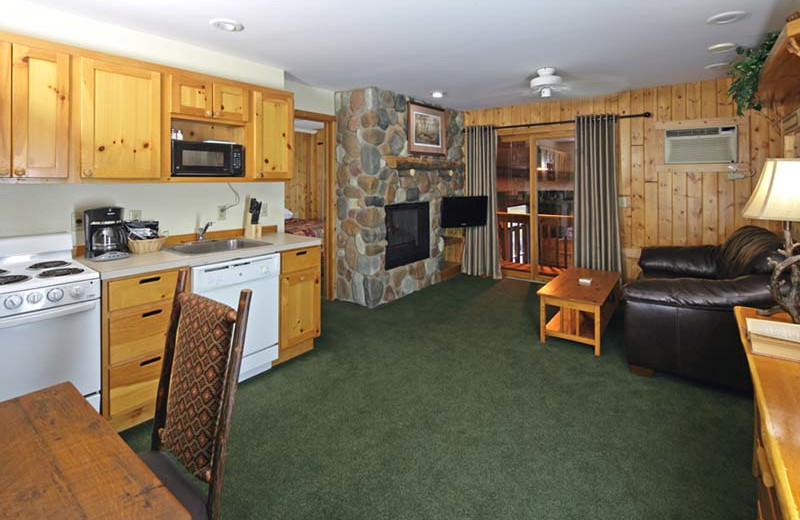 Guest room at Superior Shores Resort.