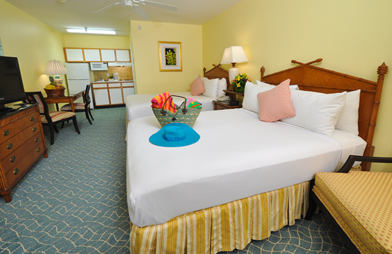 Guest room at Sunshine Suites Resort.