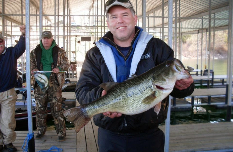 Fishing at Lunker Landing Resort.