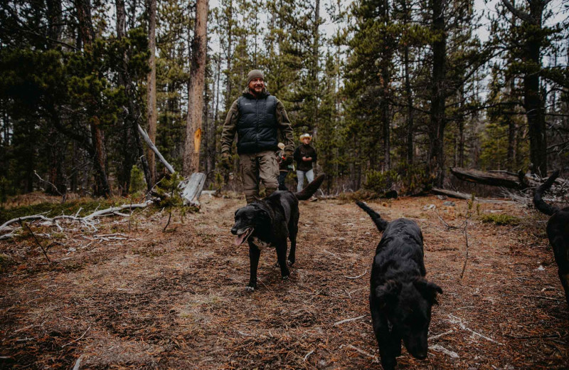 Hiking at Big Creek Lodge.