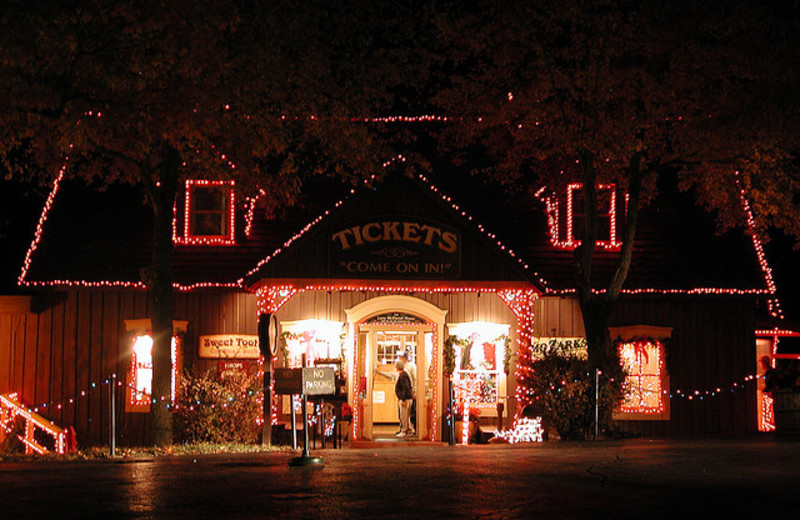 Trail of Lights near Branson Gazebo Inn.