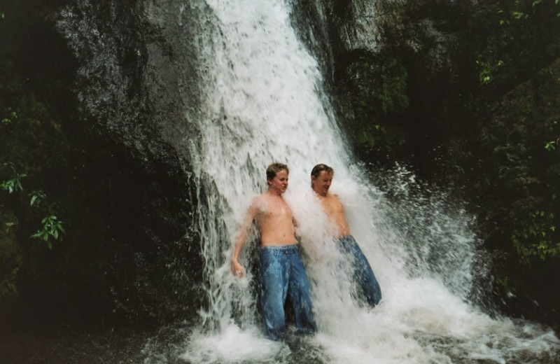 Waterfall at Hacienda Primavera Wilderness Ecolodge.