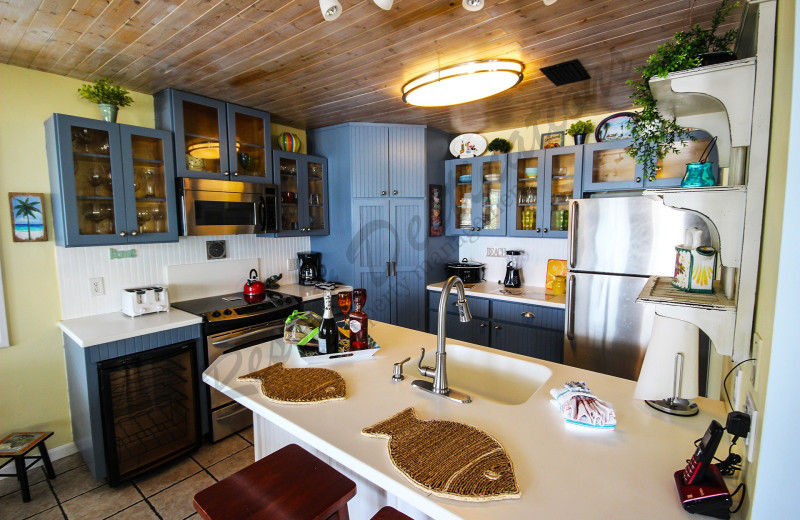 Rental kitchen at Resort Destinations.