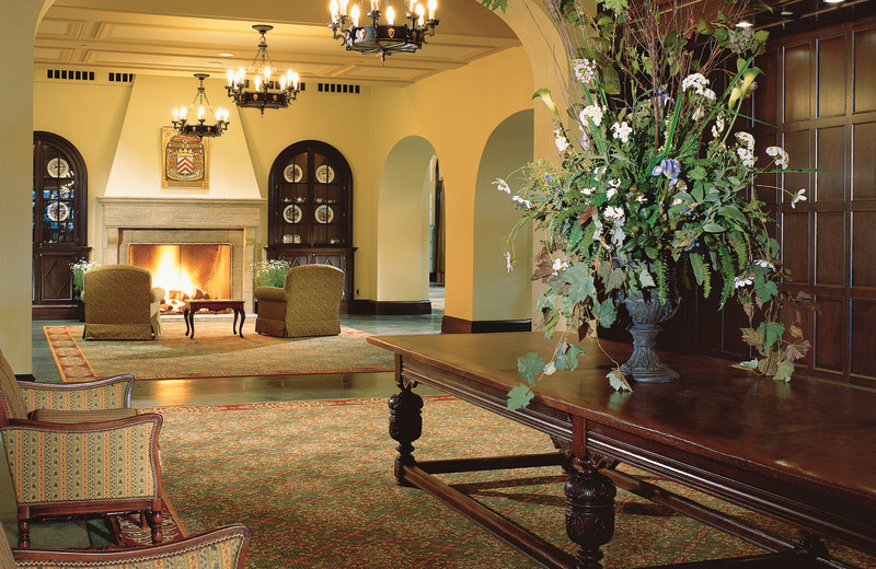Lobby view at Fairmont Le Manoir Richelieu.