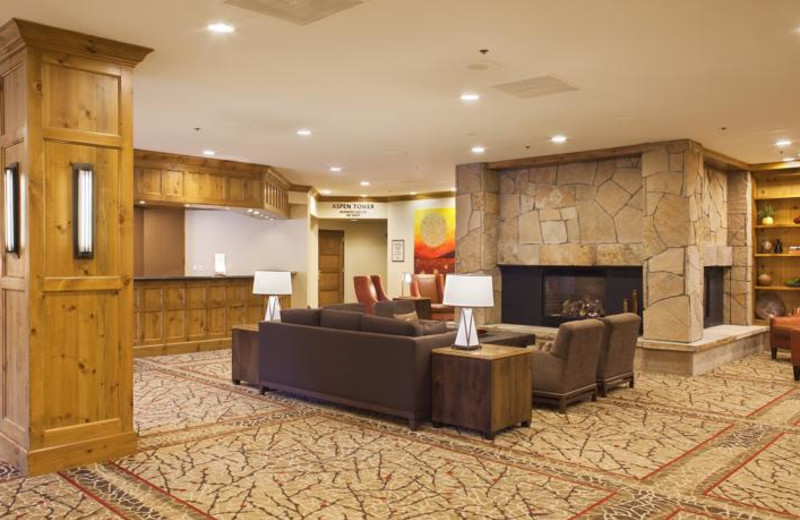 DoubleTree Hilton lobby at Breckenridge Discount Lodge.