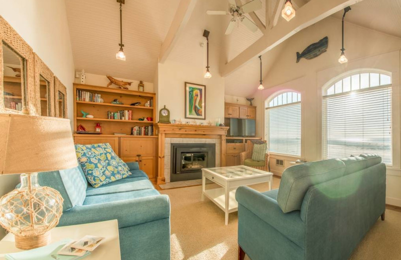 Rental living room at Kiwanda Coastal Properties.