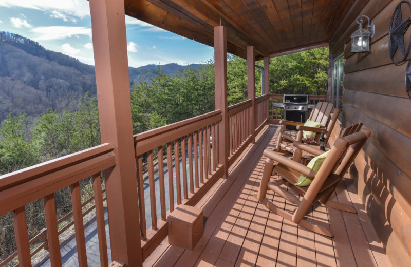 Deck at American Patriot Getaways - Mountain Mama.