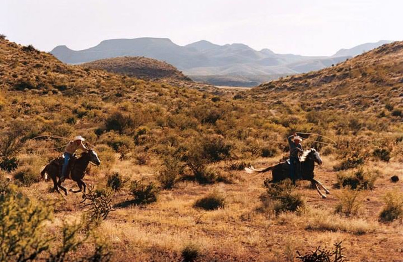 Horseback riding at Cibolo Creek Ranch.