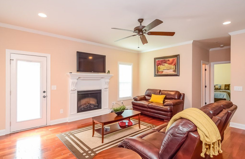 Rental living room at Sandhills Rentals.