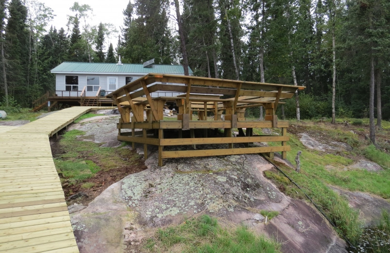 Cabin exterior at Clark's Resorts & Outposts.