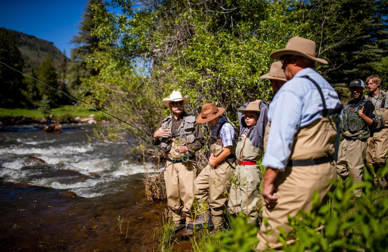 Fishing at Colorado Trails Ranch.