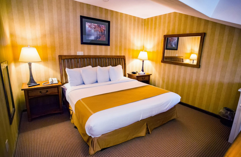 Guest room at Water's Edge Inn & Conference Center.