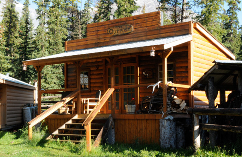 Cabin exterior at The Outpost at Warden Rock.