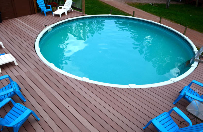 Outdoor pool at Backroads Inn and Cabins.