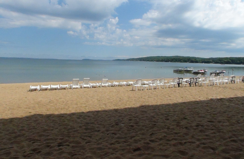 Beach at Bayshore Resort.