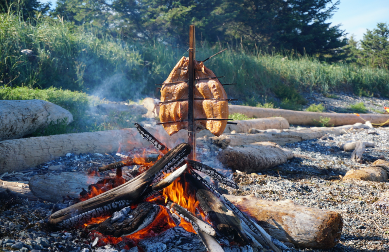 Campfire at Walters Cove Resort.