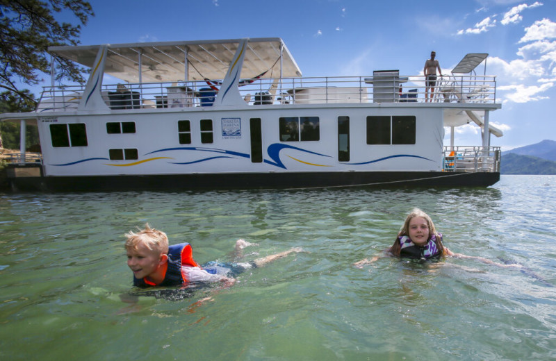 Houseboat at Shasta Marina Resort.