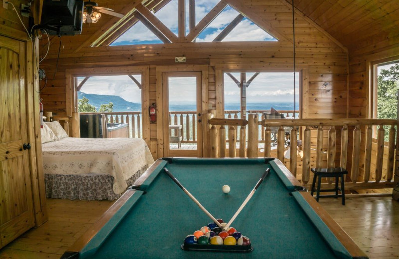 Rental rec room at Great Smoky Vacations.