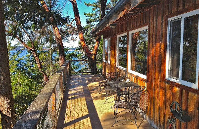 Cabin exterior at Sunset Marine Resort.