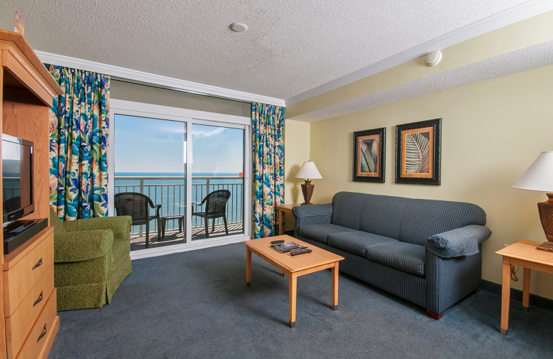 Guest room at Paradise Resort.
