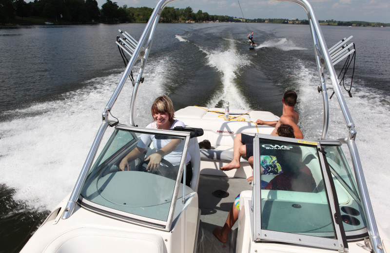Boating at Southview Cottages Resort.