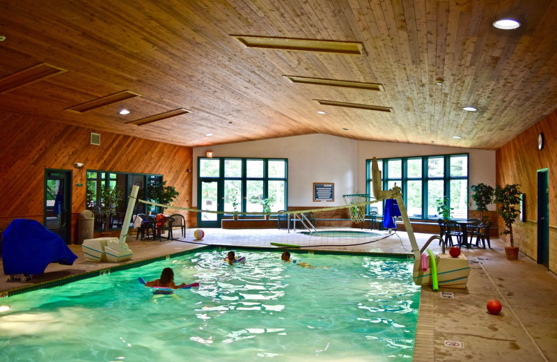 Indoor pool at Whitetail Lodge.