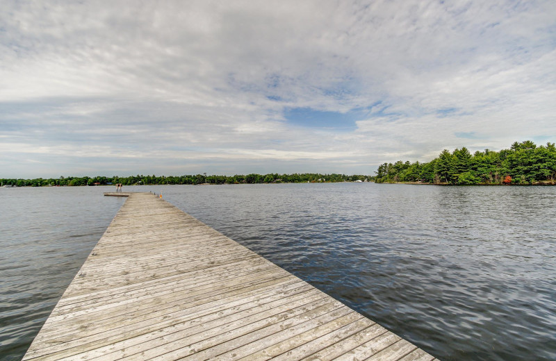 Lake view at Delawana Resort.