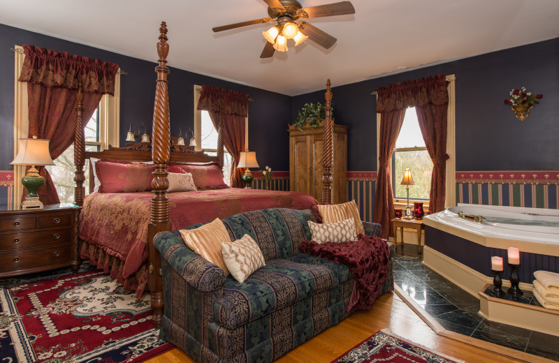 Guest room at 1840 Inn on the Main Bed and Breakfast.