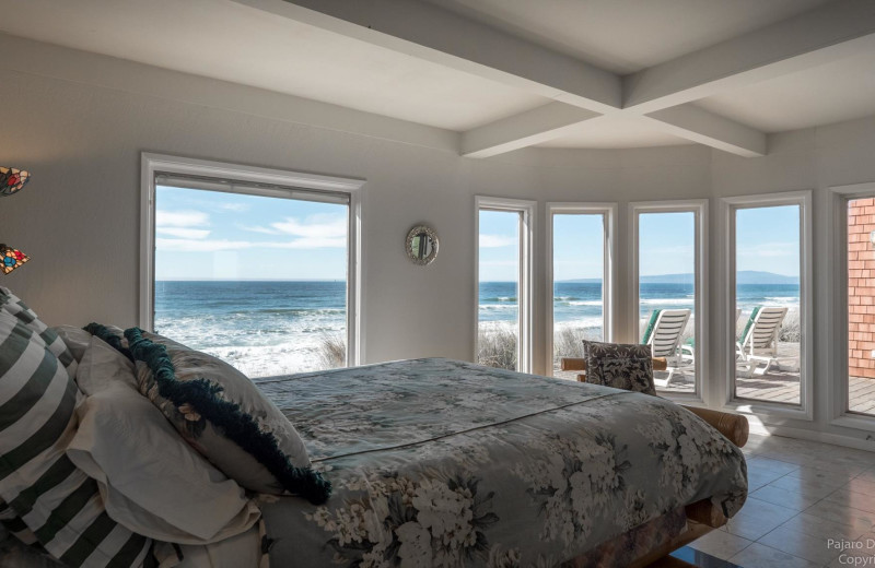 Rental bedroom at Pajaro Dunes Resort.