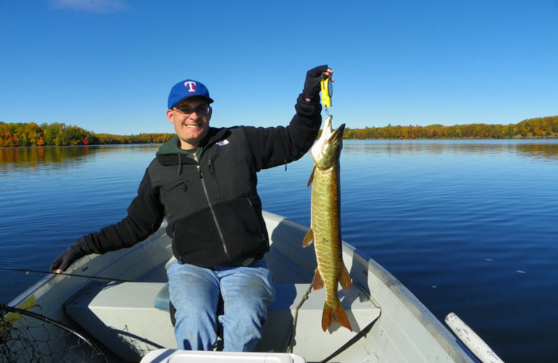 Fishing at White Birch Village Resort.