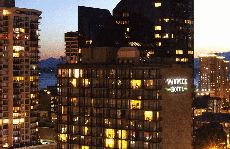 Exterior view of Warwick Hotel Seattle.