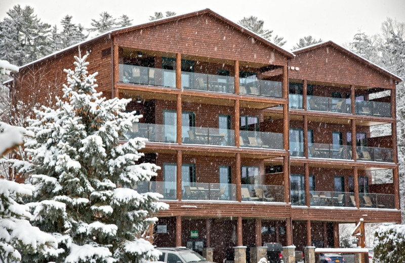 Winter at The Lodges at Cresthaven on Lake George.