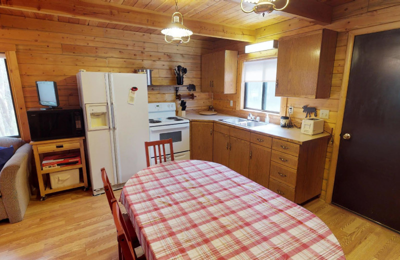 Rental kitchen at Island Park Reservations.