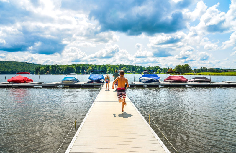 Rental dock at Railey Vacations.
