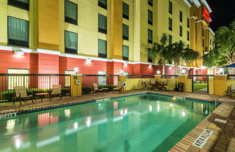 Outdoor pool at Hampton Inn & Suites Jacksonville South - Bartram Park.